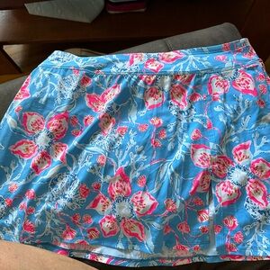 Floral Blue and Pink Tankini bottom Bahamian rhapsody size 12